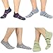M&Z Mens Low Cut Ankle Reinforced Athletic Antiskid Gym/Sport Comfy Socks 5 Pack