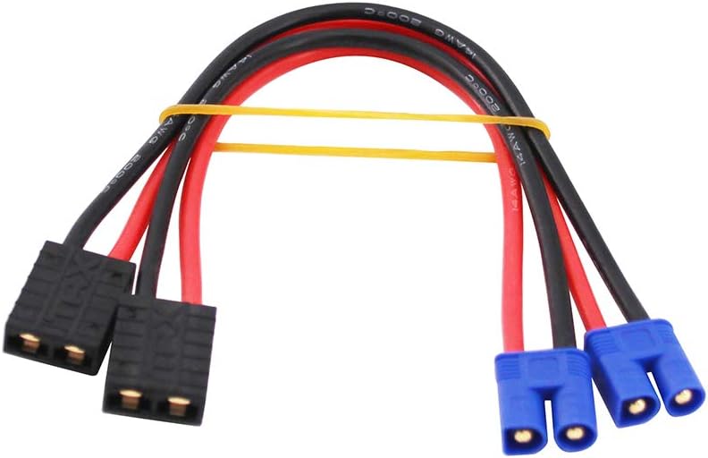 BDHI 2pcs ID Charger Adapter: Traxxas Female to EC3 EC-3 Male TLR LiPo TRX TRA2970 TRA2972(B129-2) - Image 3