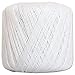 Threadart 100% Pure Cotton Crochet Thread - SIZE 3 - Color 1 - WHITE -2 sizes 27 colors available