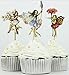 YunKo 24 Pcs Fairy Cupcake Toppers Fairy Cupcake Picks for Birthday Party Decorations