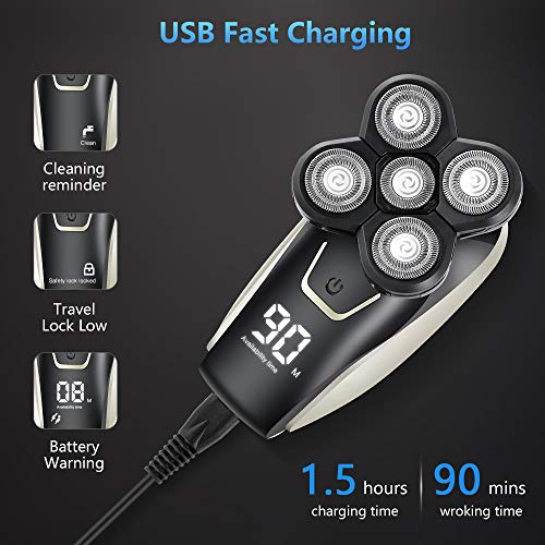 Head Shaver,Teamyo Head Shavers for Bald Men,5D Floating Electric