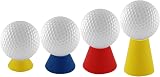 MAOQYE 16 Pcs Winter Golf Tees 4 Colours 12 17 22 37 mm Rubber Tees view 4
