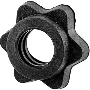 Xigeapg 1 Pairs Dumbbell Hex Nut,Dumbbell Rod Nut,Spinlock Collars for Barbells Bars Training Sports