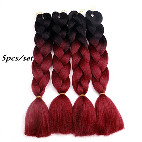 Yami Hair (5 Pieces) 24'' Kanekalon Jumbo Braid Afro Jumbo Braiding
