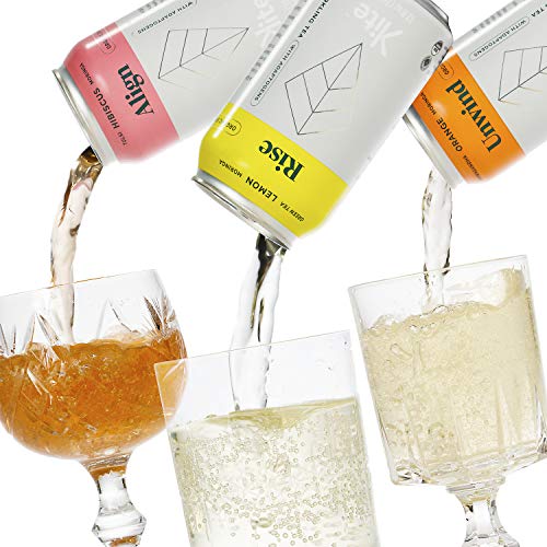 Kite; Organic Sparkling Adaptogenic Tea, 12 Pack 12oz Cans, Unsweetened