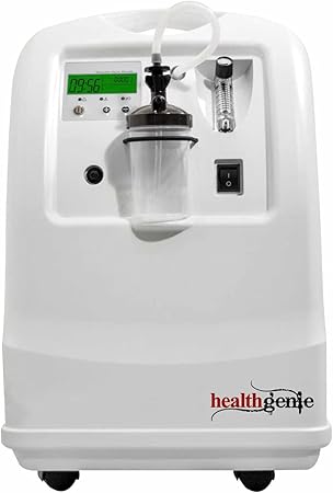 Healthgenie Oxygen Concentrator 5 LPM with 2 Years Warranty, Easy to Use