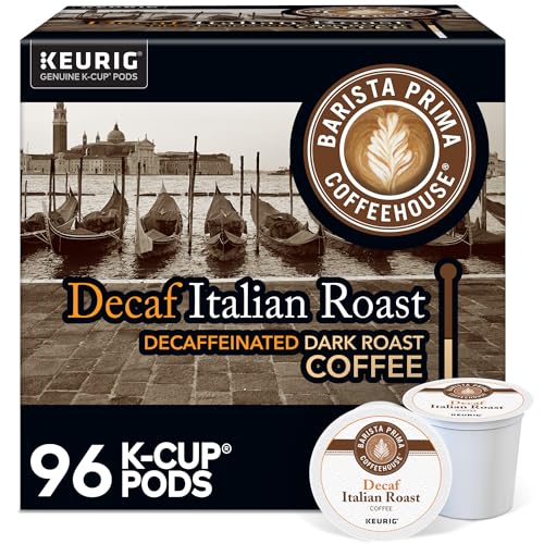 Barista Prima Coffeehouse, Italian Roast Decaf Keurig Single Serve K