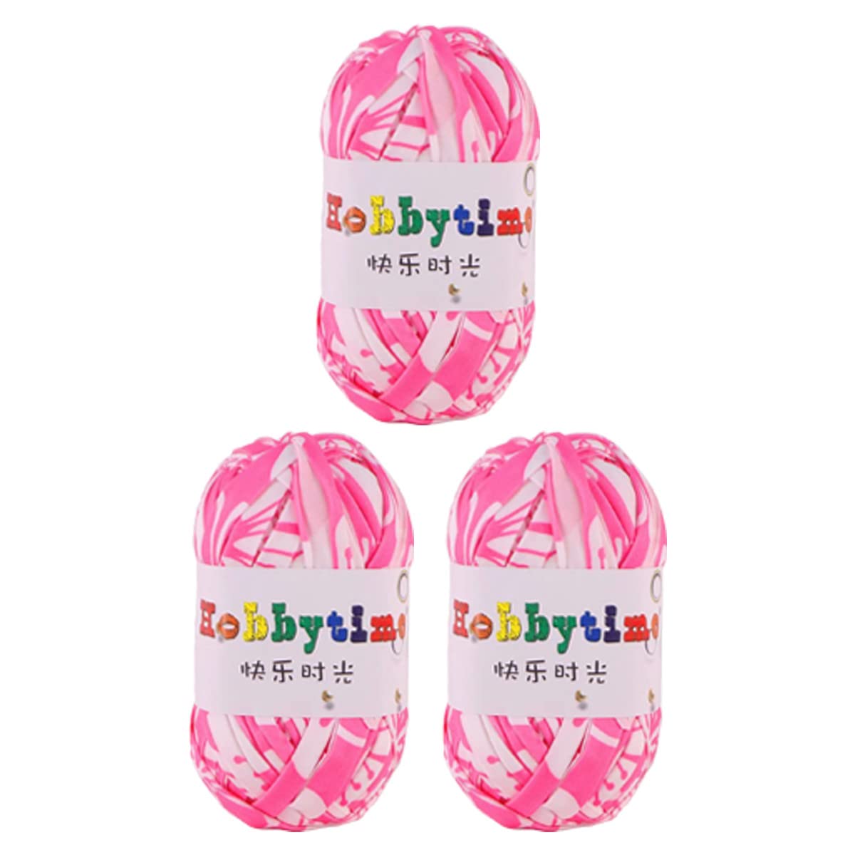 3 Pack Super Soft Rainbow Colorful T Shirt Yarn Weaving Yarn Thick Crochet Cloth Yarn for Knitting Blanket Handbag Purse DIY Crafts 300g