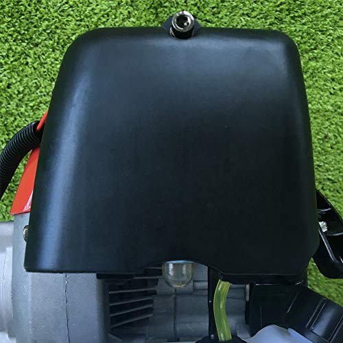 WINUS Handheld Sweeper, 52cc Gas Power Sweeping Broom Driveway Turf Lawns Artificial Grass Power Brush Lawn Sweeper Cleaner Tools