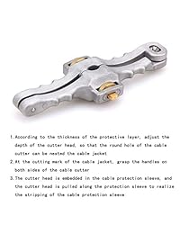 Herramienta de fibra óptica SI 01 para pelacables longitudinales de 10 a 0.984 in