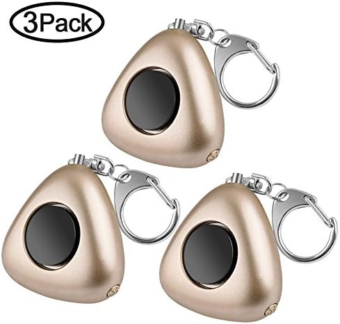 Sariok Personal Alarm Keychain, 3 Pack 140db Emergency Self Defense Safe-sound for Women Kids Elderly Alarms with Led Flashlight