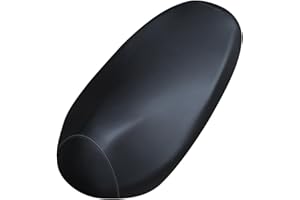 YOUNICE Universal Motorcycle Seat Cover Four Seasons Leather Seat Cushion Cover Waterproof Sunscreen Elastic Seat Cover with Fixed Drawstring for Scooter Moped (Black, XXL)