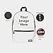 HUGS IDEA Funny Cool Shark School Bags Backpack for Men Travle Daypacks