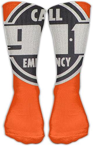 New Law Requires Direct Dialing Of 911 Mens Women Dress Socks Funky Badminton Comfort Moisture Wicking Non Slip Sock Shoe Size 6-10
