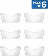 Deflecto 6-Pack A4 Wall Mounted Magazine File Holder Crystal Acrylic view 2