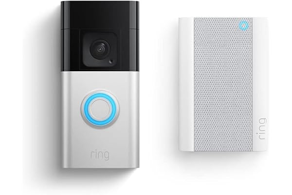 Ring Battery Doorbell Plus | Head-to-Toe HD+ Video, motion detection & alerts, and Two-Way Talk (2023 release) with Ring Chime Pro