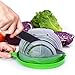 WEBSUN Salad Cutter Bowl with Lemon Squeezer Citrus Juicer Maker Easy Speed Salad Maker Fruit Vegetable Cutter Bowl Fast Fresh Salad Slicer