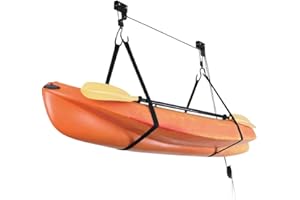 ASMSW Bicycle Ceiling Lift Hoist Kayak Canoe for Storage Garage Mount Loading 120lbs Capacity Smooth Control