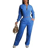 Nimsruc 2 Piece Outfits Velour Tracksuit For Women Zip Up Short Style Velvet Jogger Sweatsuit Matching Sets For Women