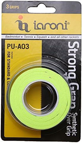 Tennis Overgrip, IANONI overgrip tape for badminton, tennis, squash rackets, Can be used for 3 grips (Light green)