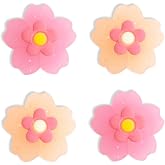 PERFECTSIGHT Glitter Sakura Switch Joy Con Thumb Grips Cute Joystick Caps for Nintendo Switch Lite/OLED, 4 PCS Thumbstick Cover Analog Stick Button Cover for Switch, Cherry Blossom