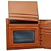 Rbenxia Stylish Brown Billfold Coffee Leather Wallet Credit Card Men Purse Clutch Bifold PU Leather Wallet with Card Slots and ID Window Slot Gifts Souvenir