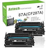 Aztech Compatible Toner Cartridge Replacement for HP 87A CF287A 87X CF287X (Black, 2-Pack)