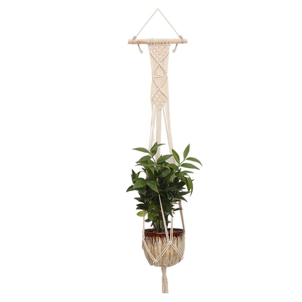 Colgador De Macrame Colgantes Para Plantas Jardineras Colgantes Balcon Macetas Colgantes Colores Maceta Colgante Para Planta Tejer Cuerdas Finas Naturales Aire Libre Interior Balcon Jardineria Macetas Colgantes Jardin