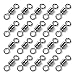 Dr.Fish Barrel Fishing Swivels, Available from #12-#12/0, Stainless Swivels Fishing Tackle Saltwater, Freshwater, Leader/Line/Lure Connector #1 104LB