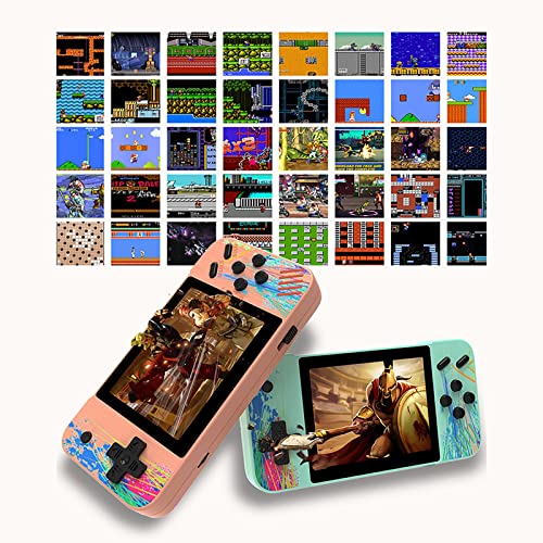 Handheld Game Console Horizontal Screen Retro Nostalgic Arcade Single Double 800 In One 3.5 Inch Large Screen Game Console Connected To TV (Blue, 15x10x3cm)