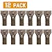 Brick Clips for Hanging, Spring Steel Hanger Exposed Brick Wall Hook Fastener Fits Brick 2-1/4 to 2-3/8 in Height 12 Pack