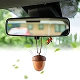 RoyAroma Wooden Acorn Essential Oil Car Diffuser Air Freshener Hang Decoration
