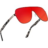 MAXJULI Polarized Sunglasses for Men and Women with Big Heads UV400 Protection Sun Glasses Ideal for Driving Golf 8132
