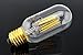 Bonlux 6W Dimmable LED Vintage Edison T14 Tubular Filament Bulb 120V Warm White 2700K Medium E26 Base Clear Glass LED T45 Decorative Light 60W Incandescent Replacement (Pack of 2)