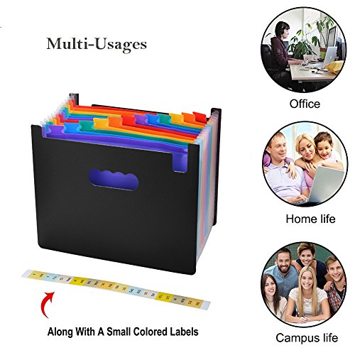 12 Pockets A4 Expanding Files Folder Expandable Letter Size File