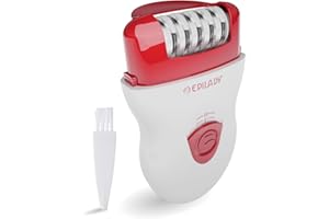 Epilady Speed Corded Epilator for Women – Dual-Speed 40-Disc Root Hair Removal Device for Legs, Underarms and Bikini Area Compact Waterproof Anti-Pinch Design for Smooth Long-Lasting Results