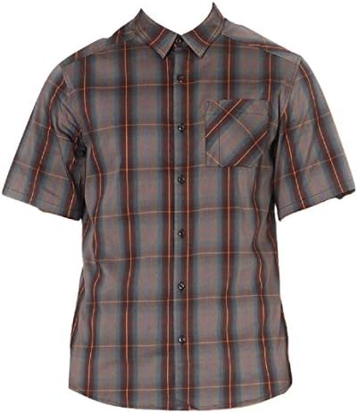 ARC'TERYX PLAID SHIRT PATHLINE (Sz Medium) NWOT button front Short SLEEVES