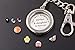 Eosmer 30MM Round Silver Plain Living Memory Floating Locket Keychain Fitting with DIY Floating Charms