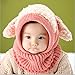 Taore Baby Girls Boys Winter Hat Scarf Earflap Hood Scarves Skull Caps (Pink)
