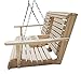 5 Feet Ft FLIP Cup Holder Console Cypress Lumber ROLL Back Porch Swing Made from Rot-Resistant Cypress Eternal Wood Made in The USA - Green Furniture - GO Green