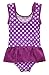 Attraco Baby Girls Polka Dot Ruffle Swimsuit One Piece Swimwear Bowtie 3T