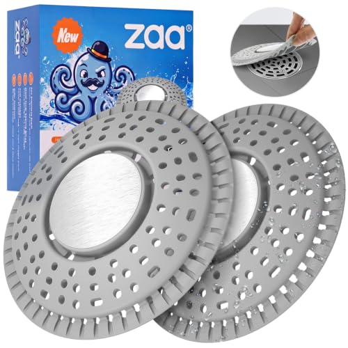 Zaa Shower Drain Hair Catcher Silicone Flat