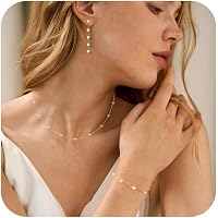Rosemarie & Jubalee Simulated Pearl Necktie Necklace & Earrings Set – 6mm Pearls, 14+3 Inch Extender
