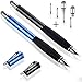 MEKO [2nd Gen] Universal Disc Stylus Pens, [2 in 1 Precision Series] Apple iPhone iPad Stylus Pencil,Work for All Touch Screen Devices(2Pcs/6tips,Black/Blue)