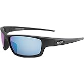 Raze Eyewear Z-Coast Watersports Floating Polarized Sunglasses Black Matte Frame & Accents w/Smoke Blue Z Lenses