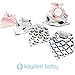 Kaydee Baby Modern Teething Bandana Drool and Dribble Bibs for Girls and Boys (Birds) 4 Pack Gift Set with Bag