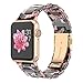 Wearlizer Womens Floral Strap Compatible with Apple Watch Bands 42mm 44mm 45mm 49mm(Ultra) for iWatch SE Lightweight Wristbands Dressy Stylish Bracelet (Metal Buckle) Series 9 8 7 6 5 4 3 2 1 Sport