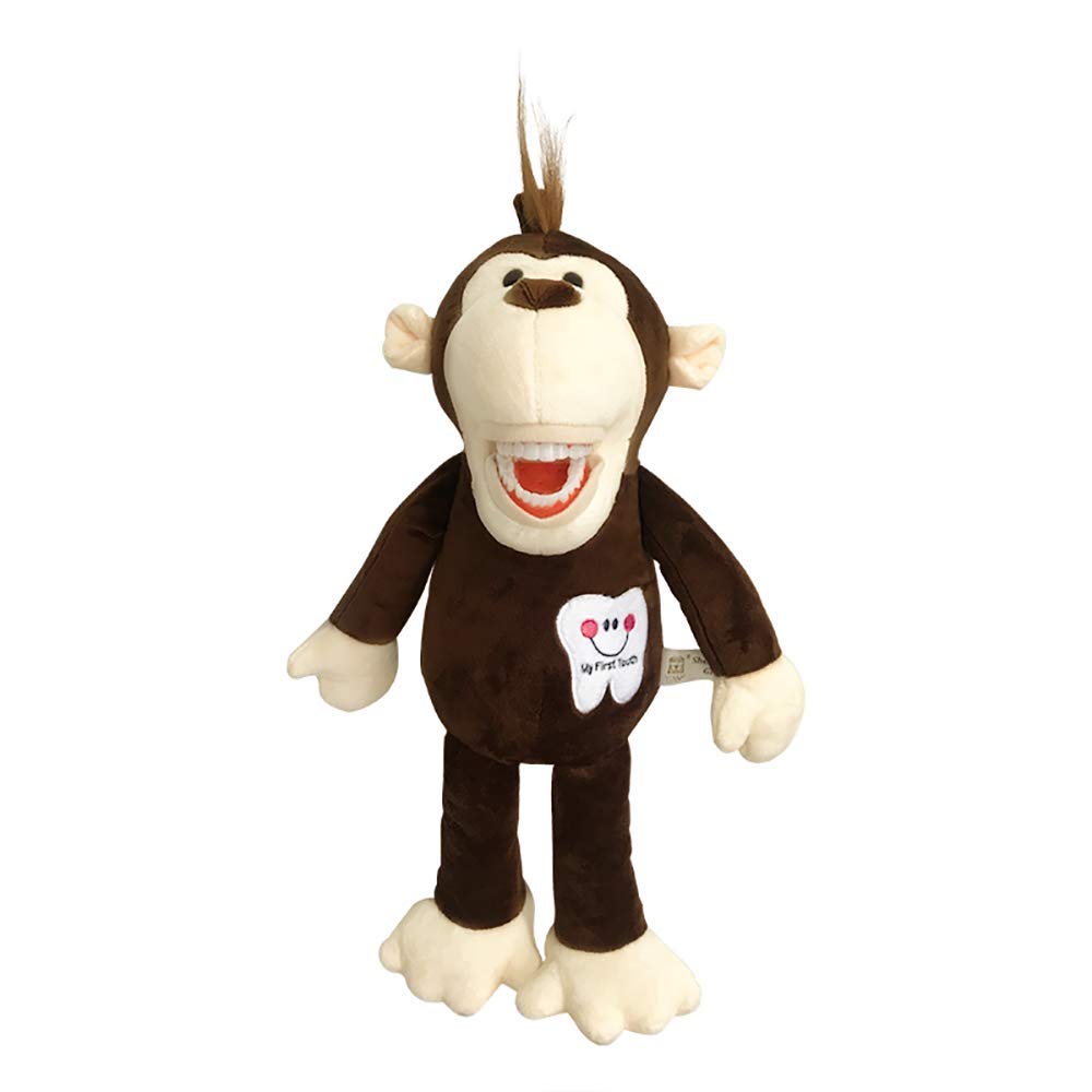 Photo 1 of Tooth Fairy Puppet, YOUYA DENTAL Dental Puppet Oral Health Presentation Puppet Tooth Fairy Monkey Dental Educational Plush Small Size Doll with Teeth for Kids Children Boy Girls