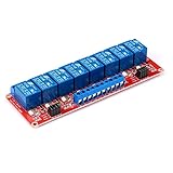8-Channel DC 12V 8CH Relay Module with Optocoupler H/L Level Trigger for Arduino