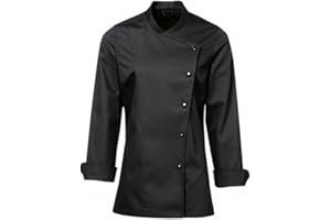 CHEF'S APPAREL Long Sleeves New Chef Coat Jacket Uniform for women ideal for food service, Caterers and Culinary professional.